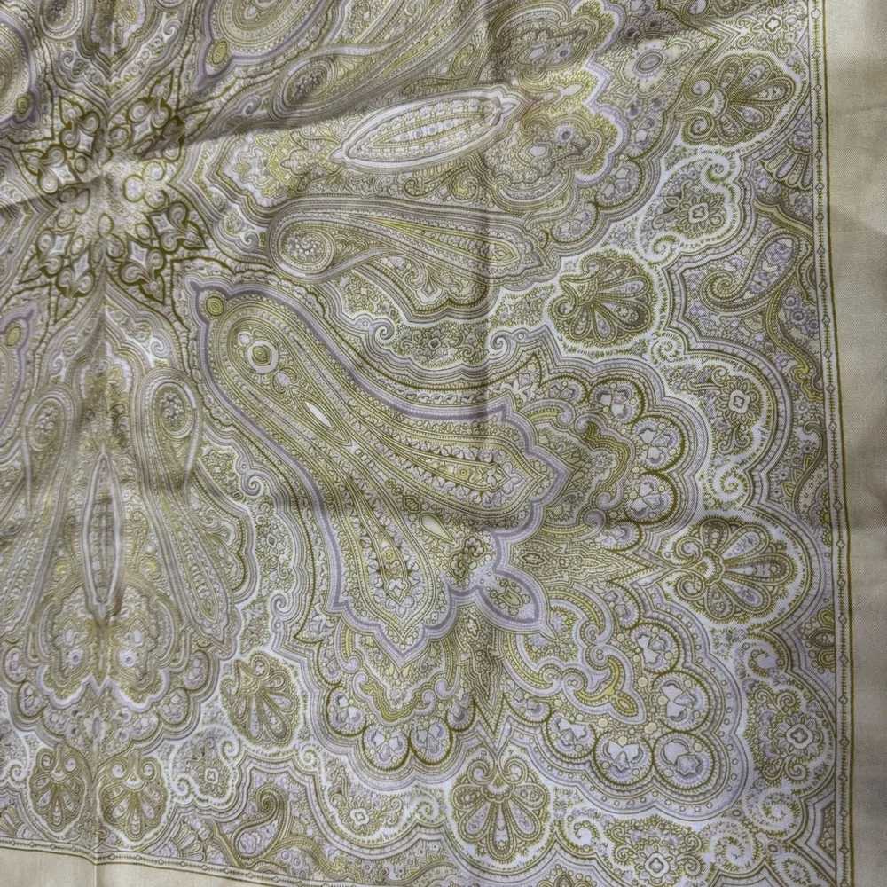 Scarf made in England liberty of london square silky satiny feel scarf paisley